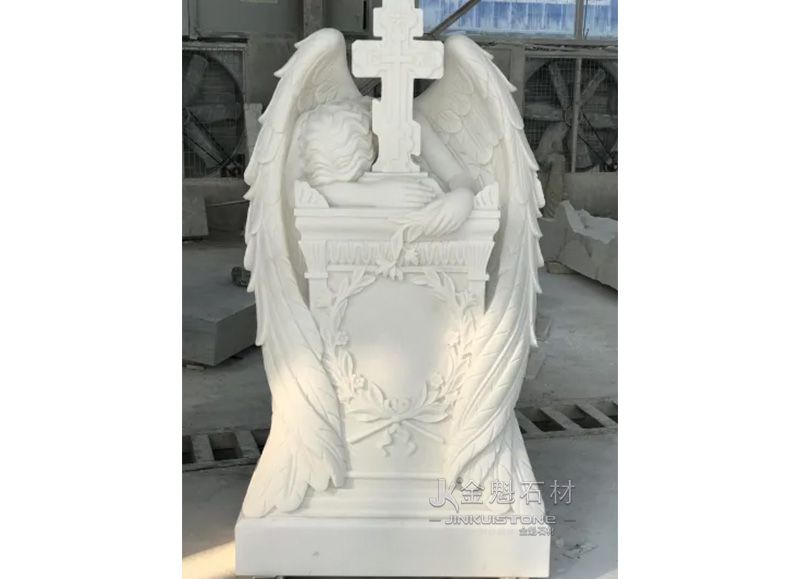 Надгробный камень из гранита в форме ангела в европейском стиле